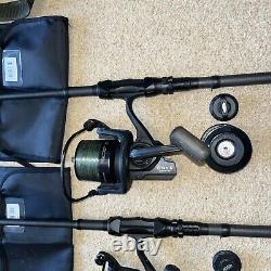 Nash Scope Black Ops 9ft T1724 3 Rod Carp Setup With 3 ESP Onyx Compact Reels