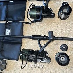 Nash Scope Black Ops 9ft T1724 3 Rod Carp Setup With 3 ESP Onyx Compact Reels