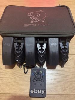 Nash Siren R3 3 Rod Carp Fishing Bite Alarm Set