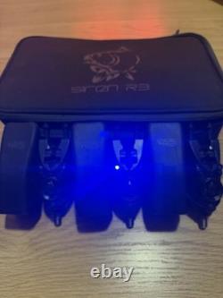 Nash Siren R3 3 Rod Carp Fishing Bite Alarm Set