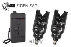 Nash Siren S5R 2 Rod Alarm & Receiver Set In Purple Brand New Free Delivery