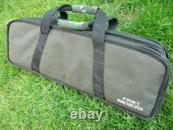 ORIGINAL FOX QUATTRO POD w 3 ROD BUZZ BARS & BAG USED CARP FISHING SET UP