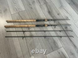 Pair Of Nash Scope Sawn Off 6ft 2lb Carp Fishing Rods With Cork Handles