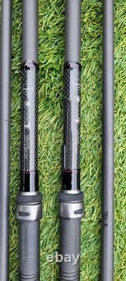 Pair of Shimano TX2 Specimen Carp Rods 12ft 3lb Test Curve