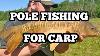Pole Fishing With Meat For Carp And Big Perch