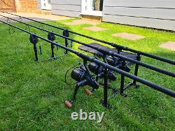 Quest Trilogy Sticks Carp Fishing With Zipped Carry Bag Bank Rod Pod Tackle