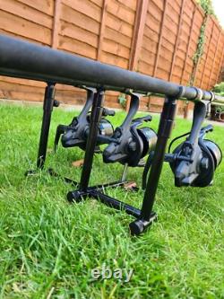 Quest Trilogy Sticks Carp Fishing With Zipped Carry Bag Bank Rod Pod Tackle