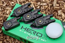 SONIK HeroX ALARM PRESENTATION SETS 2 OR 3 ROD CARP FISHING BITE ALARMS