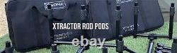 SONIK Xtractor Rod Pod 2 or 3 Rod Carp Fishing Black with Padded Storage Case