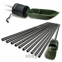 Saber 18m Baiting Pole with Spoon & Float Carp Fishing Tackle Long Reach Pole