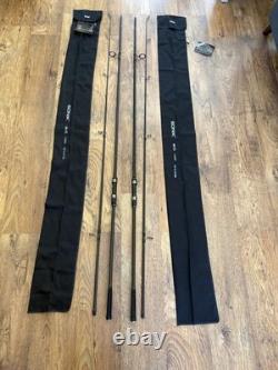 Sonik SKS Carp 12ft 3lb 2pc Carp Fishing Rods Black with Rod Sleeves