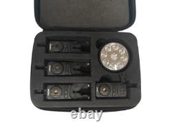 Sonik SKS2 Carp/Pike Fishing Bite Alarm Set 3 Rod Includes Bivvy Light
