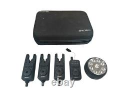 Sonik SKS2 Carp/Pike Fishing Bite Alarm Set 3 Rod Includes Bivvy Light