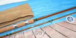 Stunning Fosters Ashbourne The Carpio 10' 2pc split cane carp rod green whipped