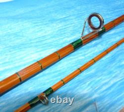 Stunning Fosters Ashbourne The Carpio 10' 2pc split cane carp rod green whipped