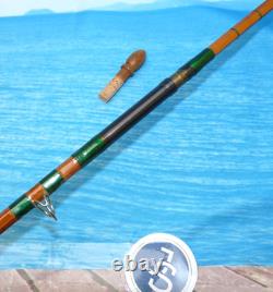 Stunning Fosters Ashbourne The Carpio 10' 2pc split cane carp rod green whipped