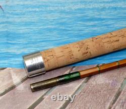 Stunning Fosters Ashbourne The Carpio 10' 2pc split cane carp rod green whipped
