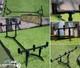 Summit X Lidsters Carp Fishing Rod Pod Mini Points Black 3 Rods Blue Screw