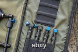Summit x Lidsters Carp Fishing Rod Pod UK Made Aluminium Blue Adjustable 3 Rods