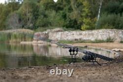 Summit x Lidsters Carp Fishing Rod Pod UK Made Black Aluminium Adjustable 3 Rods
