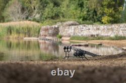 Summit x Lidsters Carp Fishing Rod Pod UK Made Black Aluminium Adjustable 3 Rods