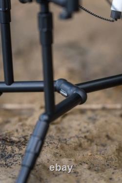 Summit x Lidsters Carp Fishing Rod Pod UK Made Black Aluminium Adjustable 3 Rods