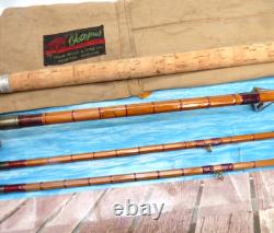 The Kennet 10'6 3pc split cane Avon rod, two tips & bag