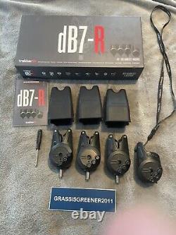 Trakker DB7-R 3 Rod Alarm Set Carp Fishing In Excellent Used Condition