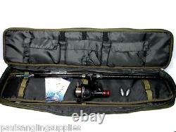 Travel Boat Fishing Kit Set Rod Reel Rigs Weights Deluxe Zipped Bag Case