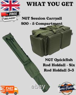 Ultimate Carp Fishing Bundle 2 Rods 2 Reels Bivvy Rod Pod Holdall Net Full set