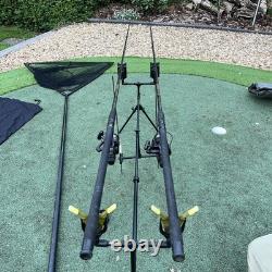 Used Carp fishing Set Up with two rods
