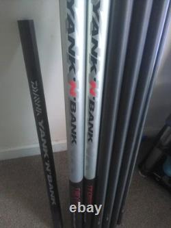 Used fishing pole DAIWA YANK & BANK POWER CARP Spare/Replacement Pole Sections A