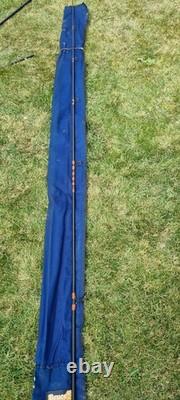Vintage Bruce & Walker Merlin Carp 11 2lbs Test Curve Rod &Blue Canvas Bag