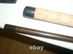 Vintage Terry Eustace Brown Carp Rod (T24) in a Light Brown Rod Bag