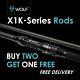 Wolf X 1k Series 10 Ft 3.0lb Carp Rod Set Of 3- Buy 2 Get 1 Free Save £295