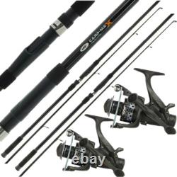 2 Ngt Carp Max 12ft 2pc Canne à Pêche au Carpe 2 Xpr 4000 Ensemble de Moulinet et Canne à Pêche