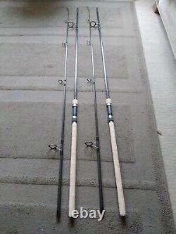 2 X 9ft 3lbtc Darenth Valley Carp Rods And Cotswold Versius Dpm Rod Sleeve