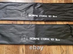 2 x Nash Scope Cork 10ft 3lb (T1748) OPS Canne à carpe rétractable paire