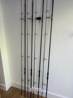 3 Cannes à Carpe Sonik S4 12ft 3.25lb avec Anneau de Butt de 50mm et Canne de Marquage Sonic S4 3.5lb