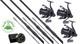 3 X Canne &agrave; Carpe Sonik Hero-x 12 3,50 Et Combos Moulinet 8000 Big Pit Avec Ligne