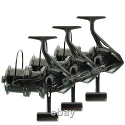 3 x Ensemble de pêche NGT 10FT en 2 pièces pour silure avec canne et moulinet Big Pit	<br/> 

