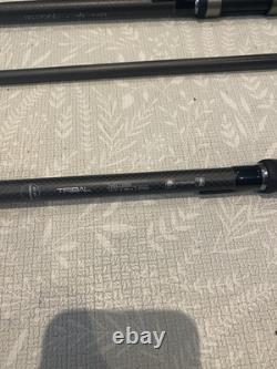 4 cannes à pêche Shimano Tribal Velocity pour la carpe 3x 13ft 3lb 1x 12.6ft 5.5lb Spod