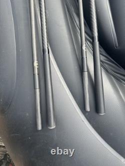 4 x Century fs canne à carpe 12 ft 3,50 lb TC en fibre de carbone 2 pièces version mate antitorsion