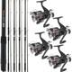 4 X Moulinet Vigor Carp 60 + 4 Rod Carp Max 12ft 2pc Canne À PÊche Au Carp Tackle