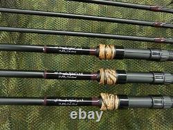 Bâtons de carpe Arrowfire 3 réduits 12 pieds 3,5 lb avec poignée hybride et 50 guides 3D