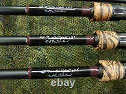 Bâtons de carpe Arrowfire 3 réduits 12 pieds 3,5 lb avec poignée hybride et 50 guides 3D