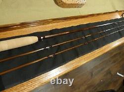 Black River Bamboo Bly Rod Payne 100 Taper 7'6 3wt Siège De Rotule D'érable À Verrouillage Vers Le Bas