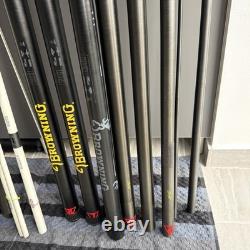Browning Black Magic 2 Gold 12,5 m Canne + 5 kits supérieurs de rechange n°3, mini rallonge, kit coupelle