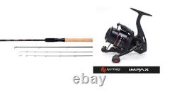 Canne à feeder commerciale Sonik Nytro Impax 9ft 10ft 11ft + moulinet Impax 4000