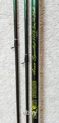 Canne à pêche Twin Top 11' de spécialiste Avon Sixième Sens 1,25 lbs T/C Barbeau Chub